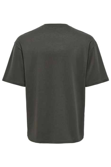 Only & Sons groene heren t-shirt | Achteraanzicht