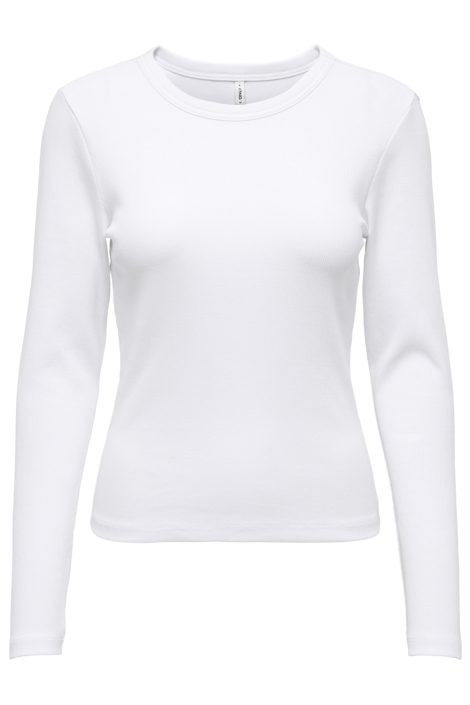 Only witte dames t-shirt | Vooraanzicht