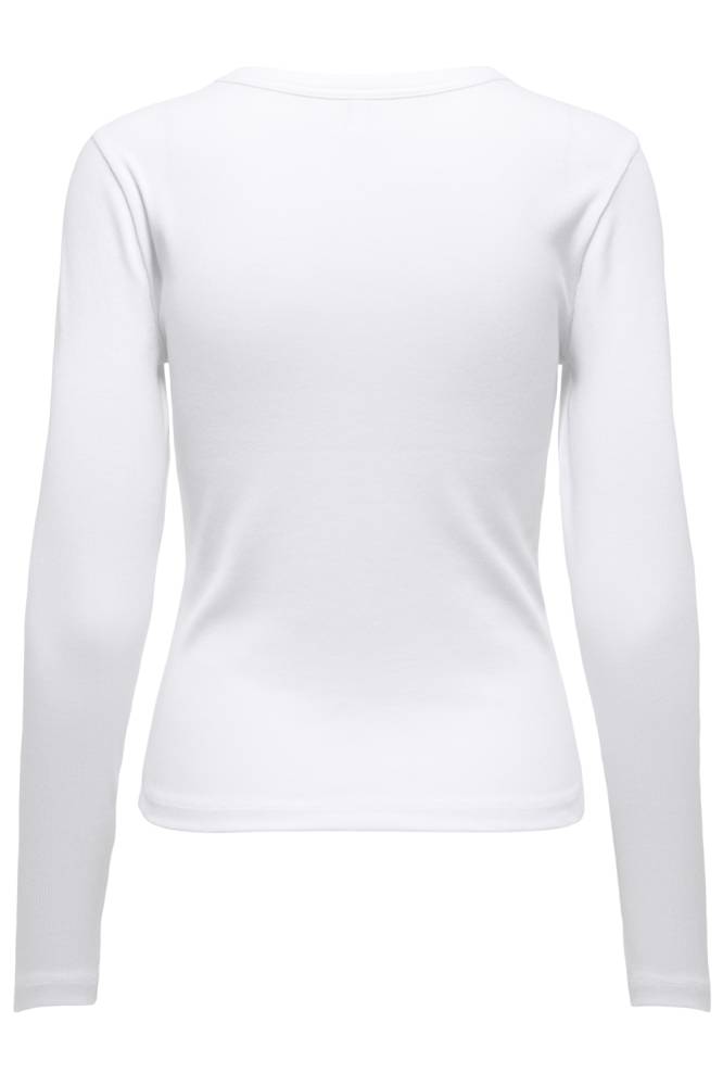 Only witte dames t-shirt | Achteraanzicht