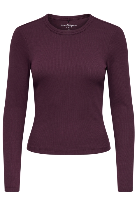 Only bordeaux dames t-shirt | Vooraanzicht