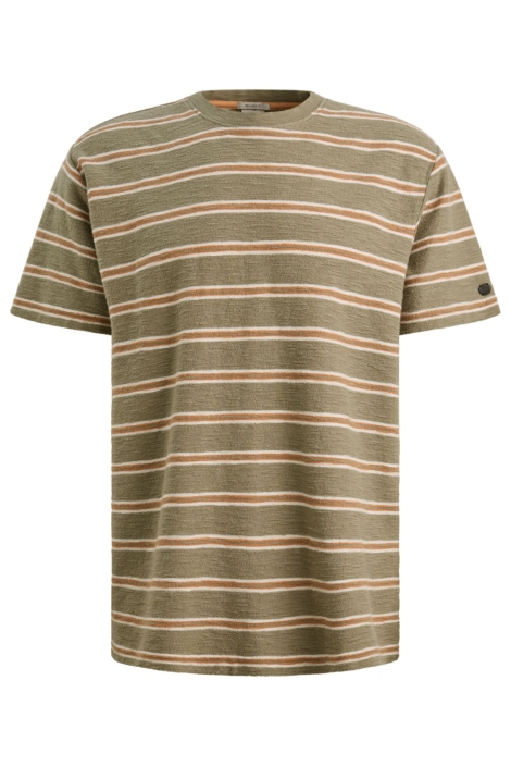 Cast Iron groene heren t-shirt | Vooraanzicht