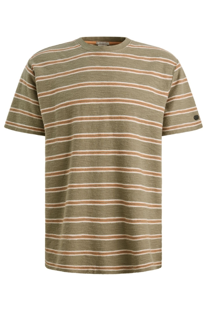 Cast Iron groene heren t-shirt | Vooraanzicht
