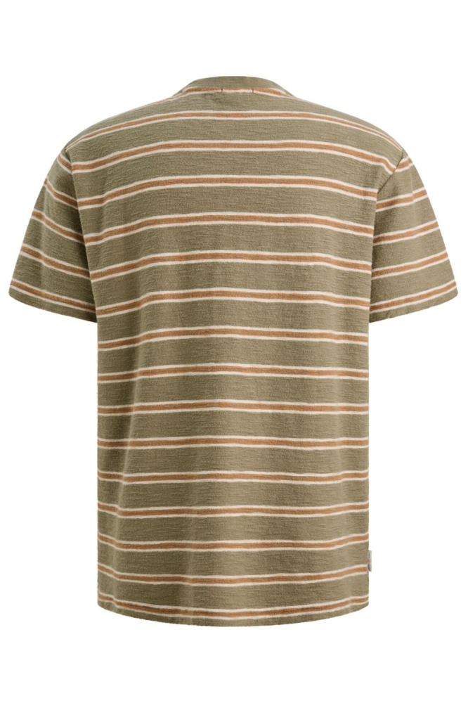 Cast Iron groene heren t-shirt | Achteraanzicht
