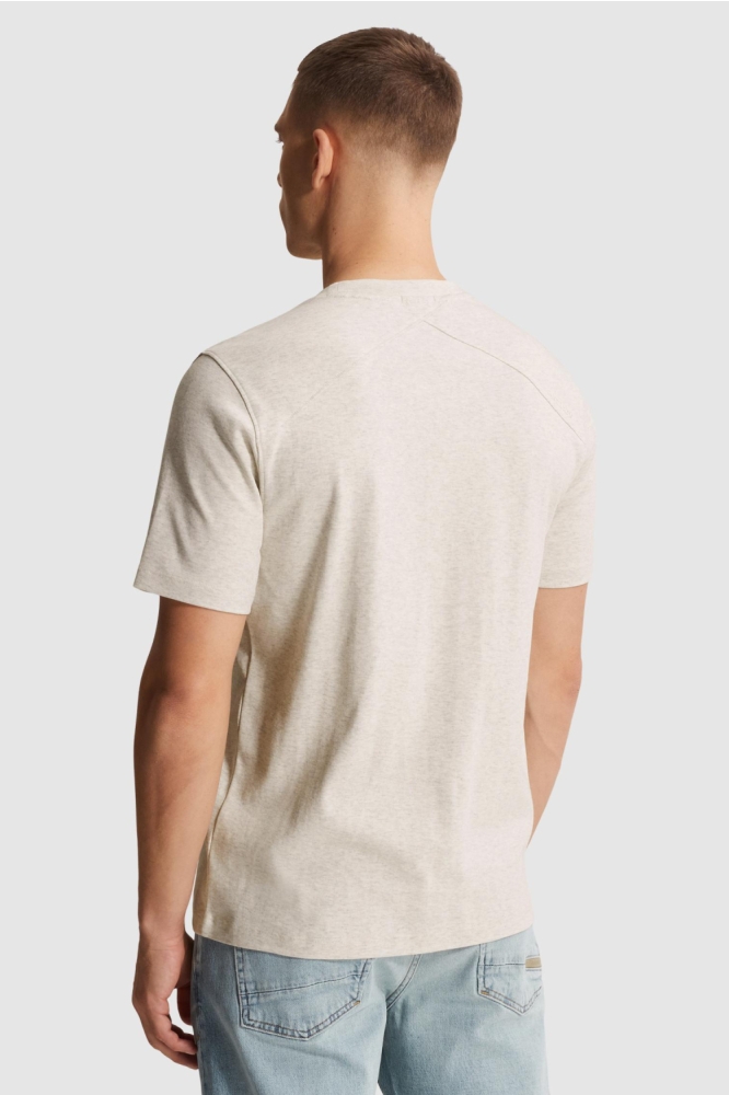 Cast Iron grijze heren t-shirt | Model achteraanzicht