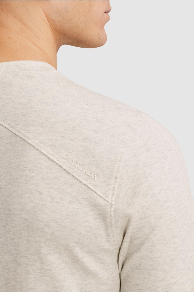 Cast Iron grijze heren t-shirt | Kleurstaal
