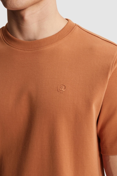 Cast Iron oranje heren t-shirt | Kleurstaal