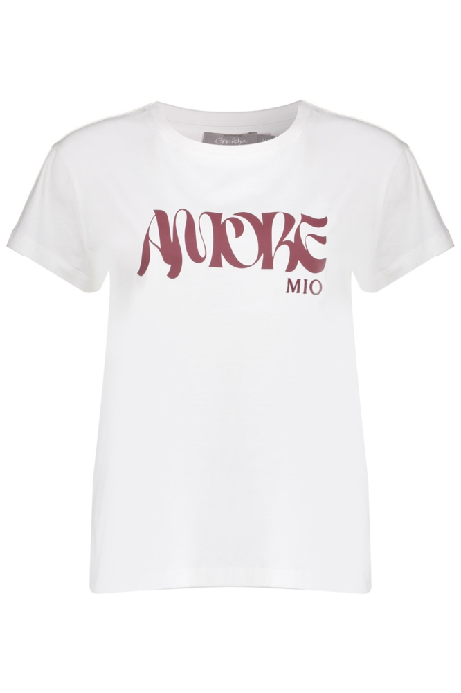 Geisha witte dames t-shirt | Vooraanzicht