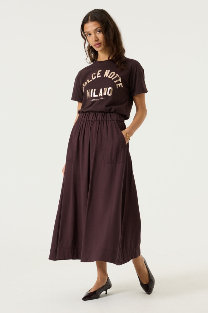 Garcia bruine dames t-shirt | Model