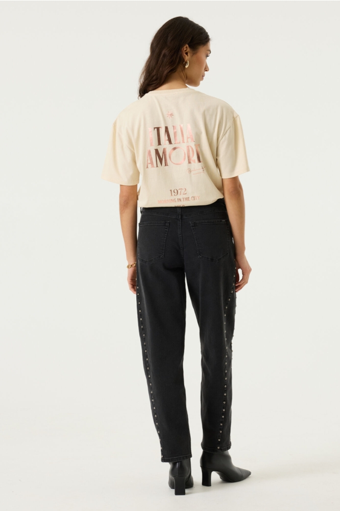 Garcia beige dames t-shirt | Model