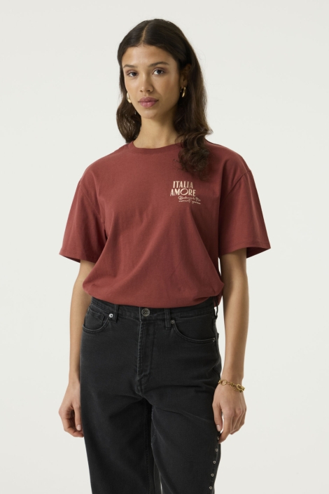 Garcia rode dames t-shirt | Model vooraanzicht