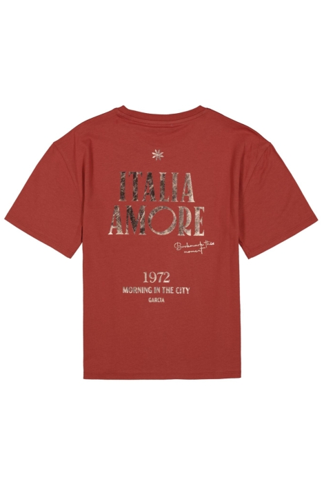 Garcia rode dames t-shirt | Achteraanzicht