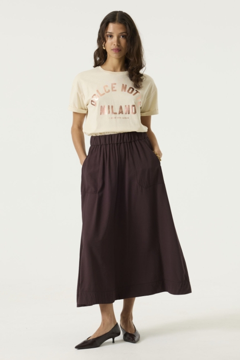 Garcia beige dames t-shirt | Model