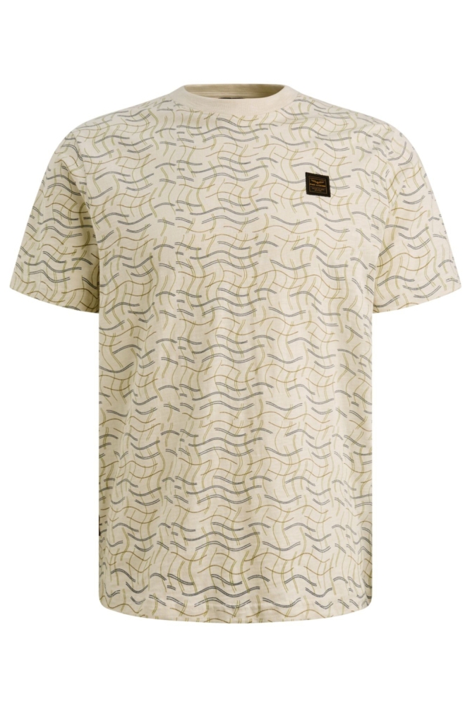 PME legend beige heren t-shirt | Vooraanzicht