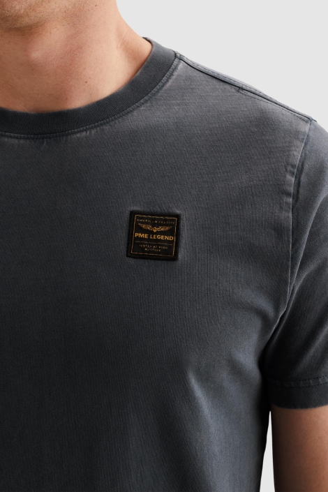 PME legend blauwe heren t-shirt | Close up