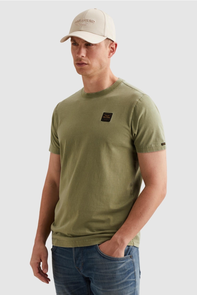 PME legend groene heren t-shirt | Model vooraanzicht