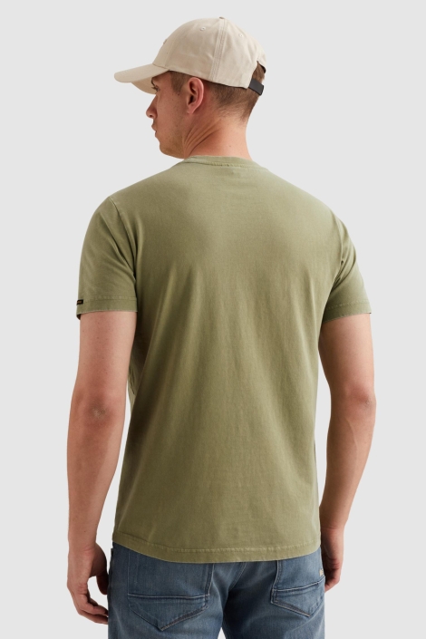 PME legend groene heren t-shirt | Model achteraanzicht
