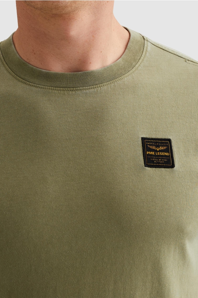 PME legend groene heren t-shirt | Close up