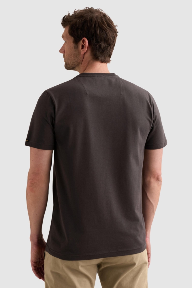 PME legend blauwe heren t-shirt | Model achteraanzicht