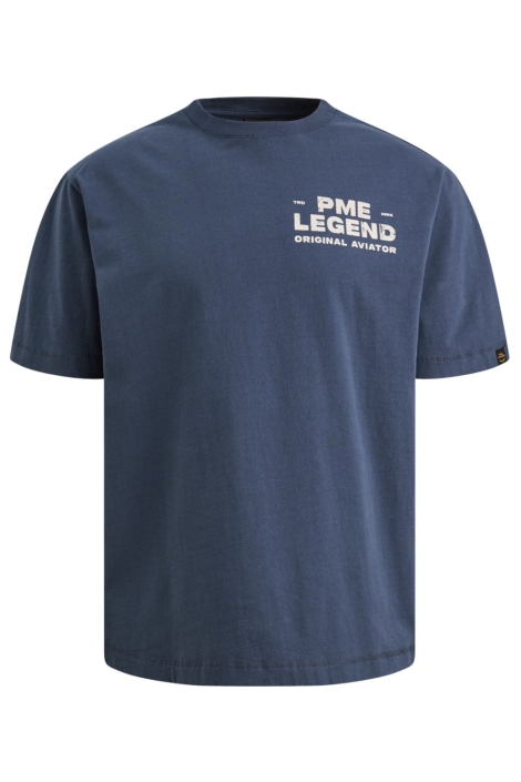 PME legend blauwe heren t-shirt | Vooraanzicht