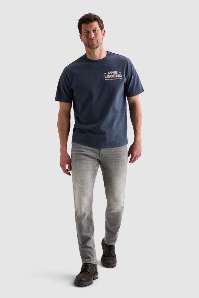 PME legend blauwe heren t-shirt | Model