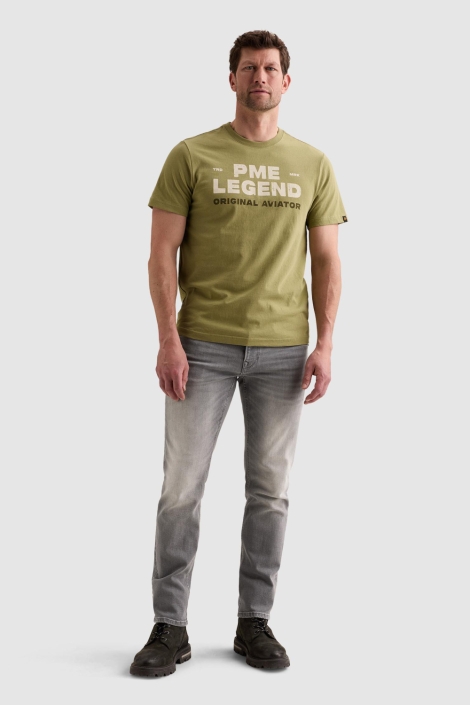PME legend groene heren t-shirt | Model