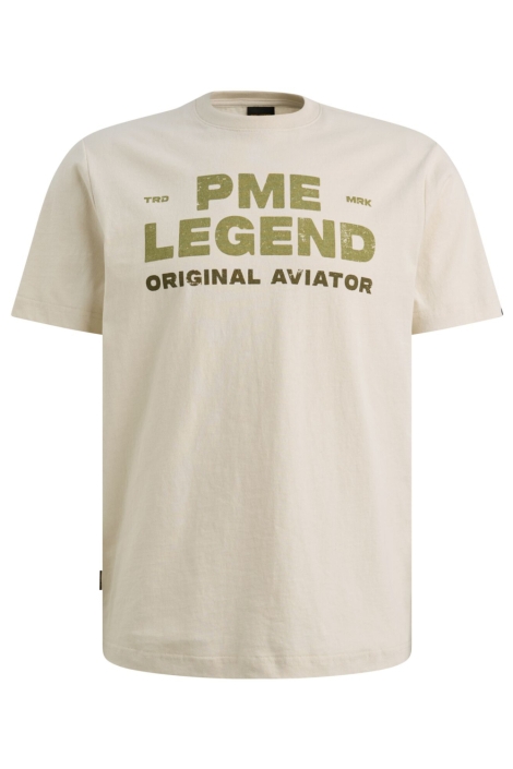 PME legend beige heren t-shirt | Vooraanzicht