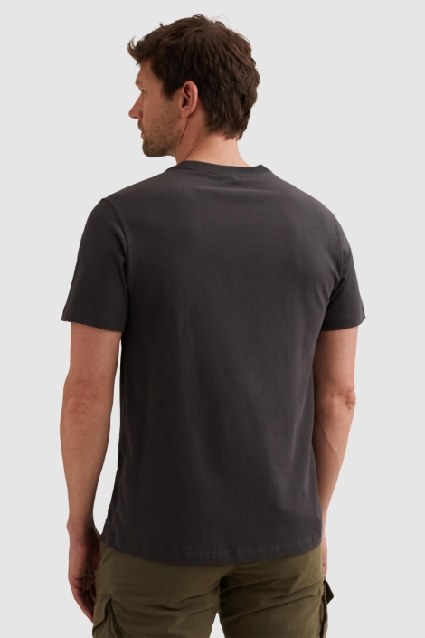 PME legend blauwe heren t-shirt | Model achteraanzicht