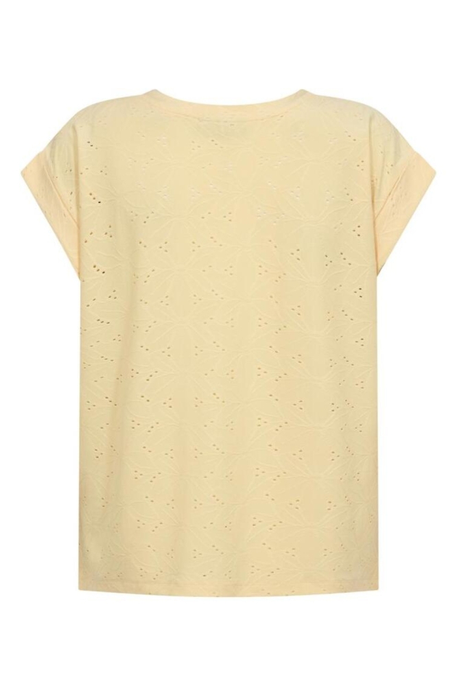 Freequent gele dames t-shirt | Achteraanzicht