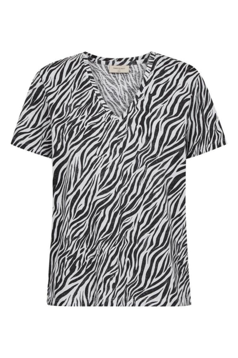 Freequent witte dames t-shirt | Vooraanzicht
