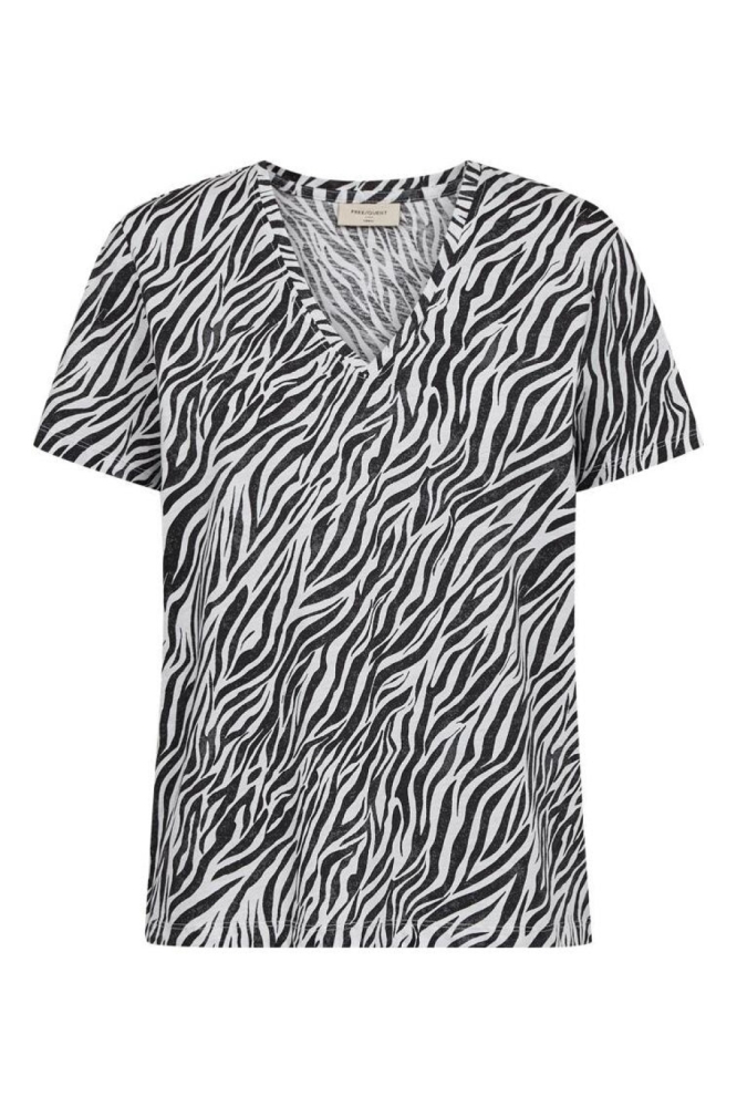 Freequent witte dames t-shirt | Vooraanzicht