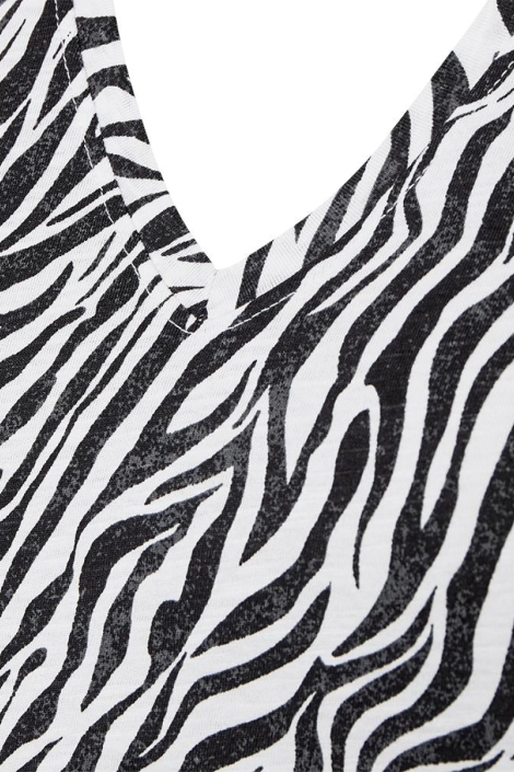 Freequent witte dames t-shirt | Close up