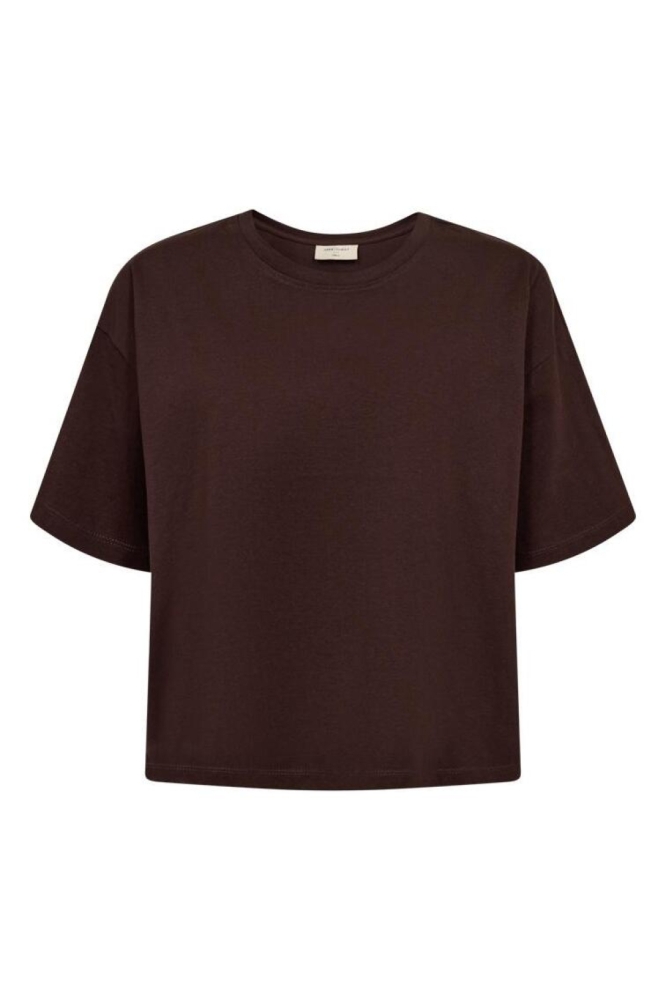 Freequent bruine dames t-shirt | Vooraanzicht