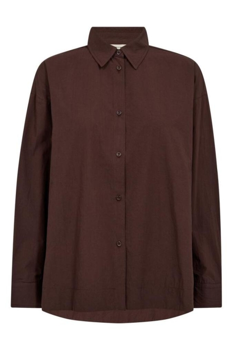 Freequent blauwe dames blouse | Vooraanzicht