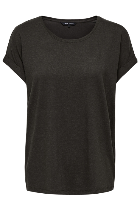 Only bruine dames t-shirt | Vooraanzicht