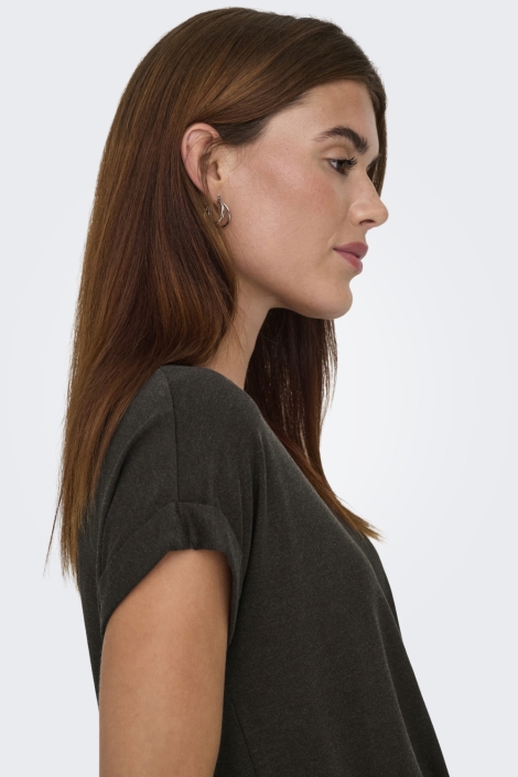 Only bruine dames t-shirt | Close up