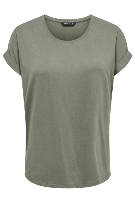 Only groene dames t-shirt | Vooraanzicht