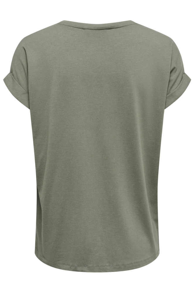 Only groene dames t-shirt | Achteraanzicht