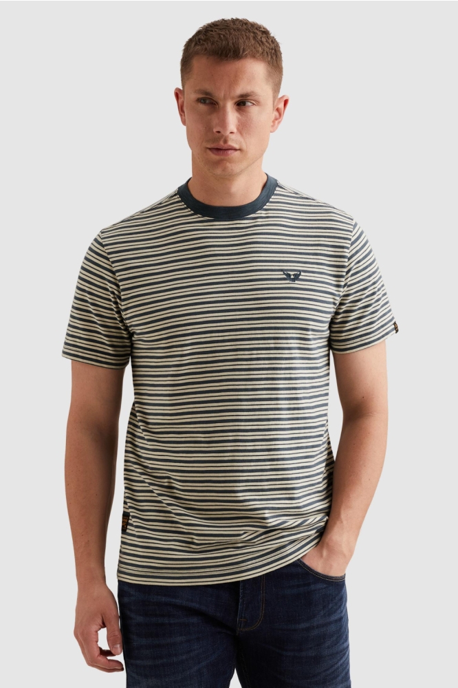PME legend blauwe heren t-shirt | Vooraanzicht
