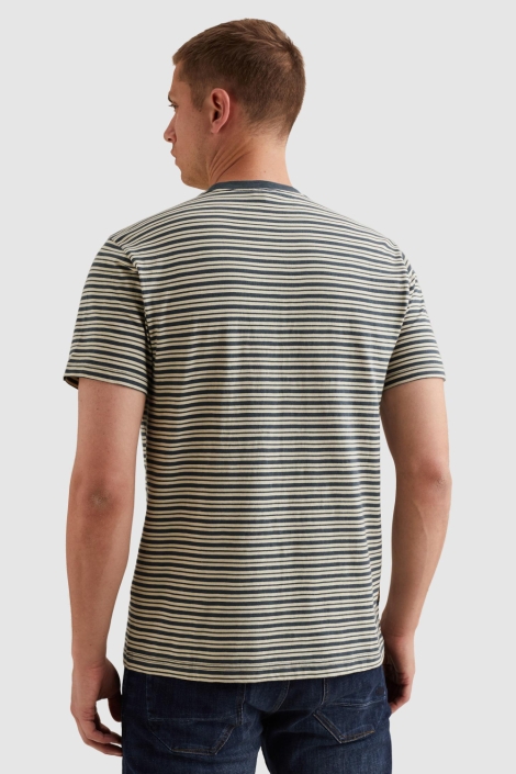 PME legend blauwe heren t-shirt | Achteraanzicht