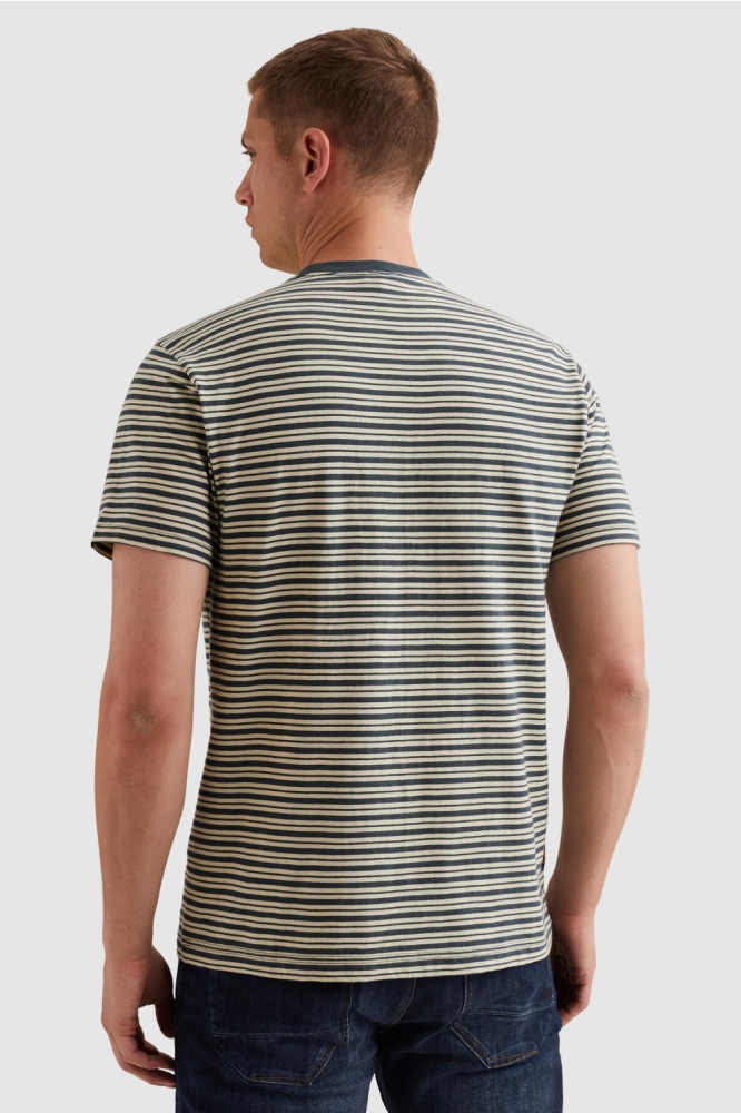 PME legend blauwe heren t-shirt | Achteraanzicht