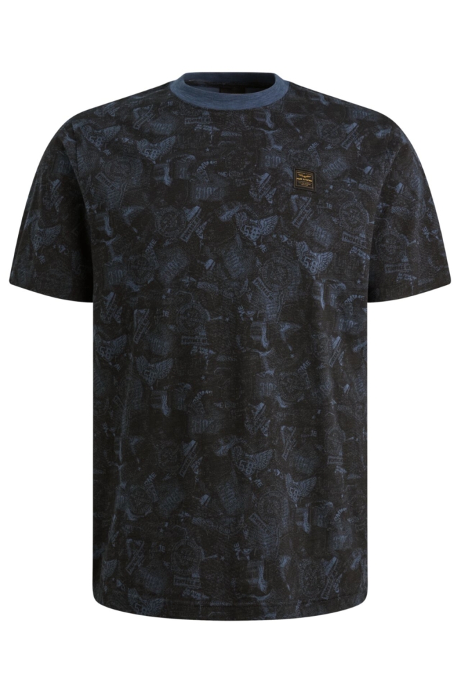 PME legend blauwe heren t-shirt | Vooraanzicht