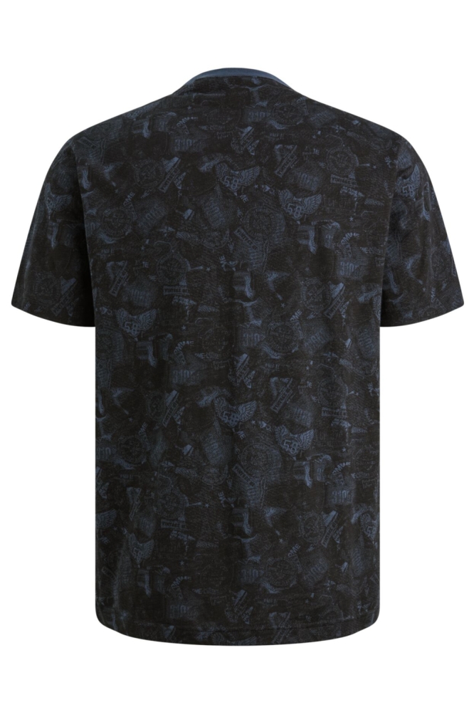 PME legend blauwe heren t-shirt | Achteraanzicht