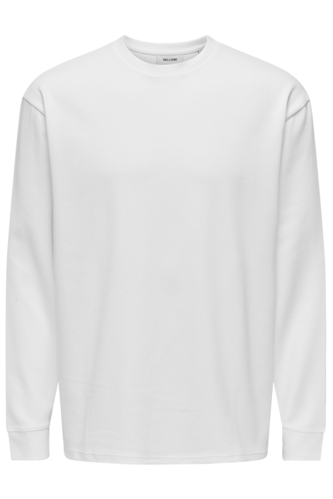 Only & Sons witte heren t-shirt | Vooraanzicht