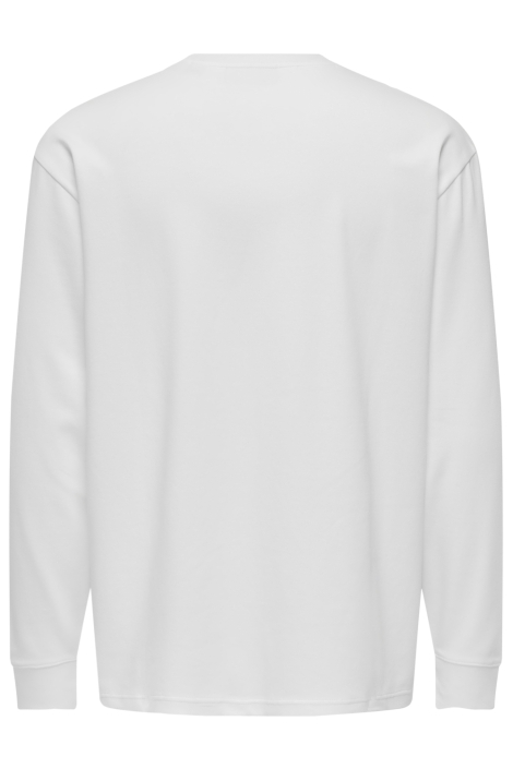 Only & Sons witte heren t-shirt | Achteraanzicht