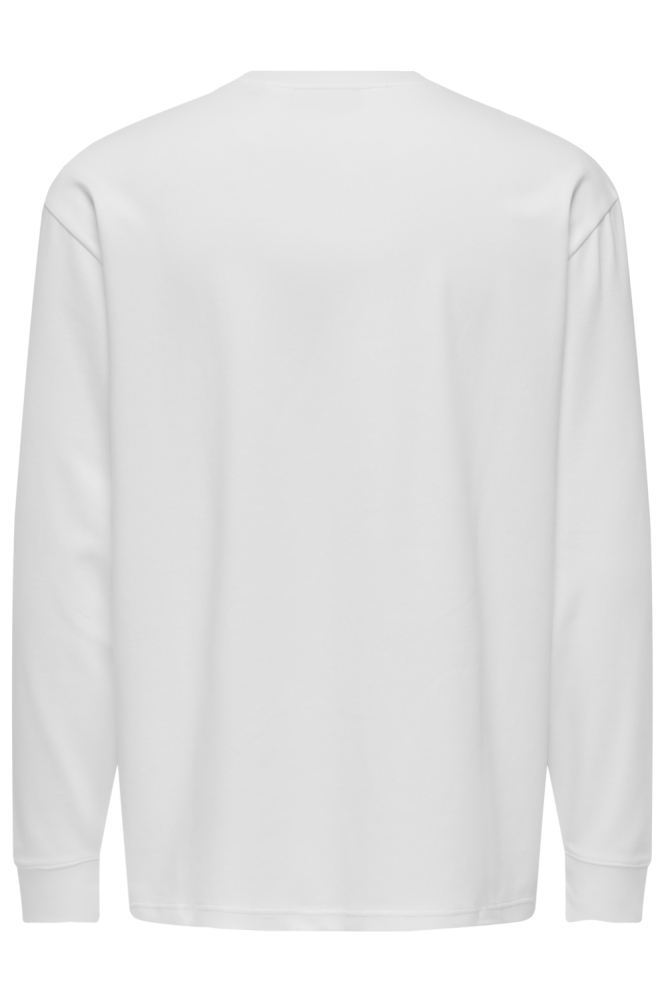 Only & Sons witte heren t-shirt | Achteraanzicht
