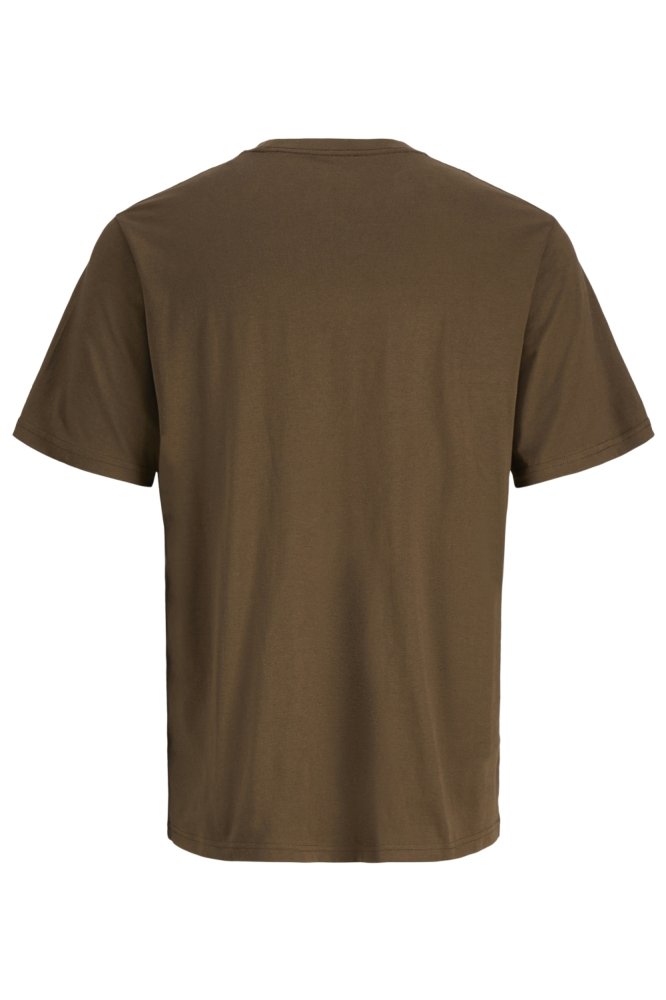 Jack & Jones bruine heren t-shirt | Achteraanzicht