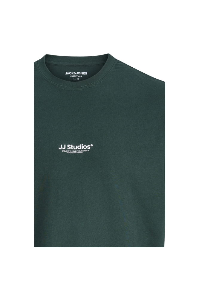 Jack & Jones groene heren t-shirt | Close up