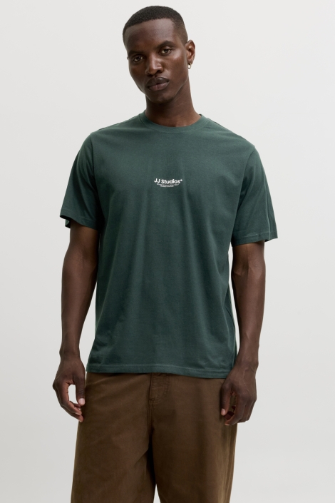 Jack & Jones groene heren t-shirt | Model