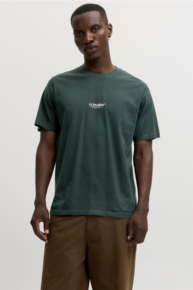 Jack & Jones groene heren t-shirt | Model