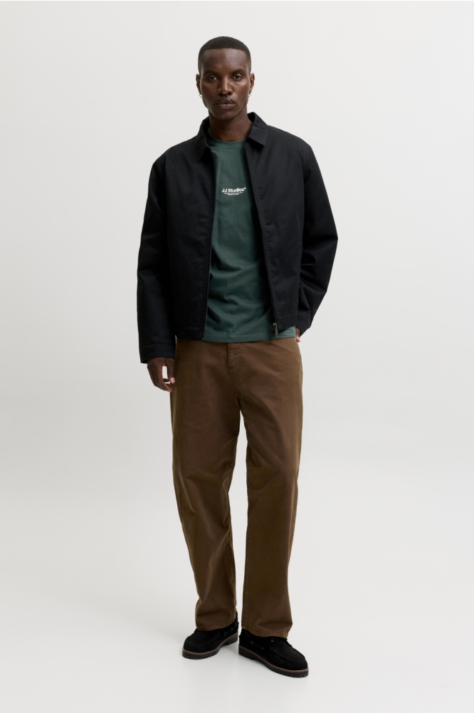 Jack & Jones groene heren t-shirt | Model vooraanzicht